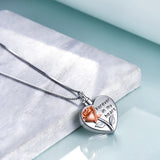Sterling Silver Rose Flower Urn Necklace for Ashes Cremation Jewelry Forever in my Heart