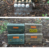 Outdoor Camping Glass Seasoning Bottle Portable Set