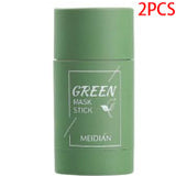 Cleansing Green Tea Mask Clay Stick Oil Control Anti-Acne Whitening Seaweed Mask Skin Care