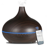 Ultrasonic Aroma Diffuser Humidifier Wood Grain
