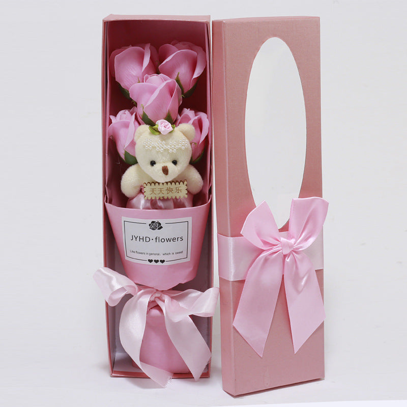 Tanabata Valentine's Day Girl Soap Flower Gift Box
