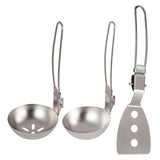 Outdoor Household Portable Tableware Stainless Steel Soup Spoon