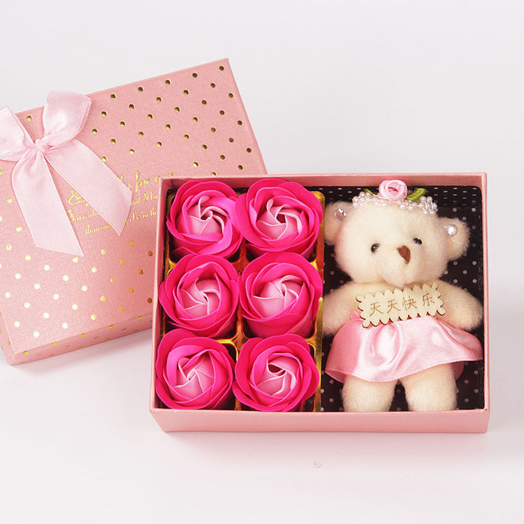 Rose Soap Flower Gift Box Creative Activity Small Gift