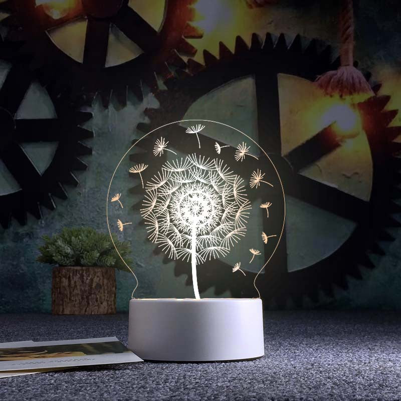 3d Night Light Acrylic Usb Table Lamp