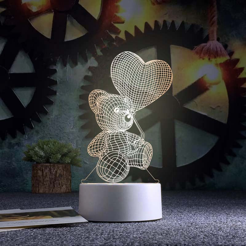 3d Night Light Acrylic Usb Table Lamp