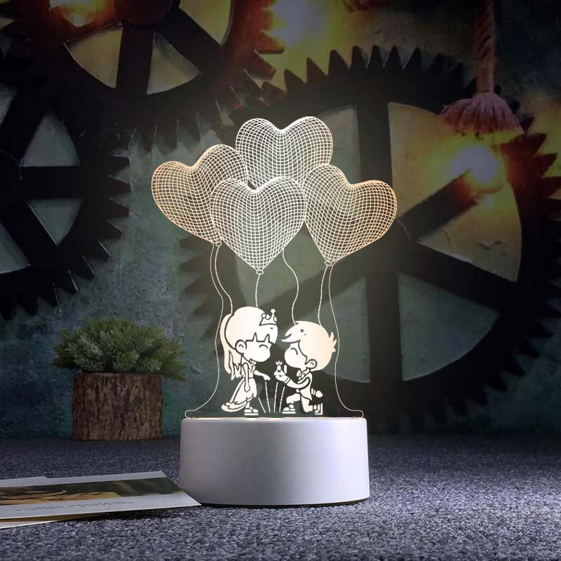 3d Night Light Acrylic Usb Table Lamp