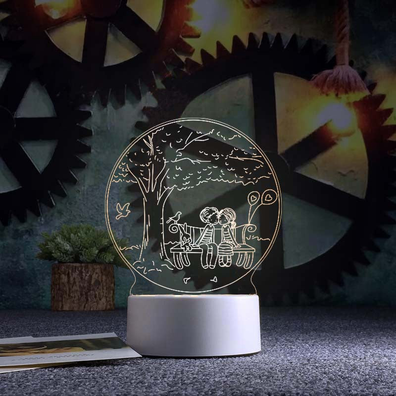 3d Night Light Acrylic Usb Table Lamp