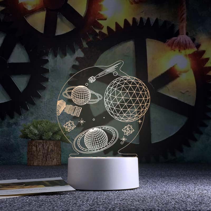 3d Night Light Acrylic Usb Table Lamp