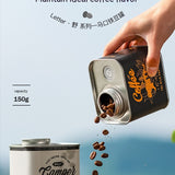 Coffee Bean Sealed Cans Outdoor Camping Tinplate Box Food Grade Packaging Storage Fresh-keeping Breathing Iron Cans