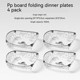 Outdoor Folding Bowls, Tableware, Portable Travel Plates