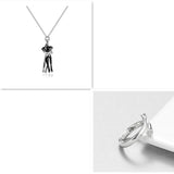 Love Hug Necklace Unisex Men Women Couple Jewelry Simple Temperament Clavicle Chain Valentines Day Lover Gift