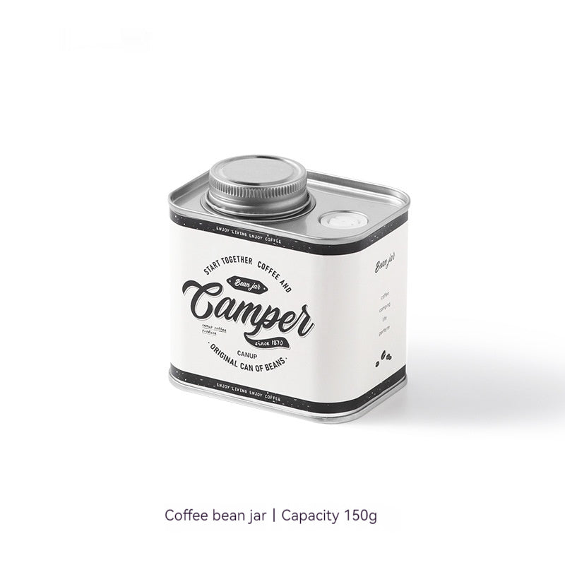 Coffee Bean Sealed Cans Outdoor Camping Tinplate Box Food Grade Packaging Storage Fresh-keeping Breathing Iron Cans