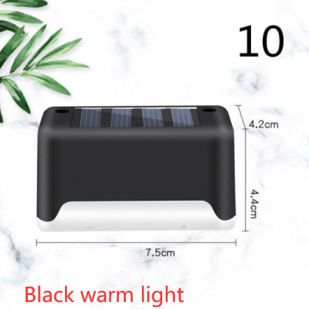 New Upgrade Waterproof LED Solar Fence Lamp Solar Deck Lights Solar Step Light Outdoor For Patio Stairs Garden Pathway Step Yard