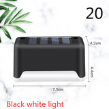 New Upgrade Waterproof LED Solar Fence Lamp Solar Deck Lights Solar Step Light Outdoor For Patio Stairs Garden Pathway Step Yard