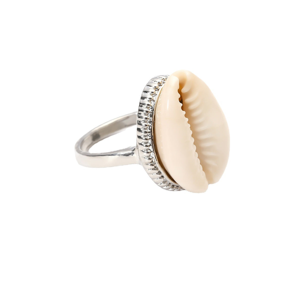 Simple Opening Ethnic Style Creative Shell All-Match Ring