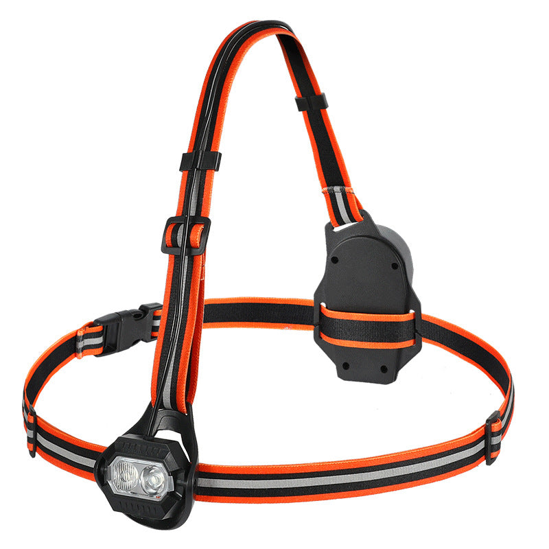 Outdoor Riding Strap Chest Light Warning Mountaineering Camping Night Running Lamp