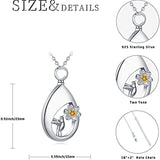 Cremation for Ashes Hummingbird Urn Necklace Teardrop Urn Pendant in Sterling Silver