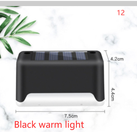 New Upgrade Waterproof LED Solar Fence Lamp Solar Deck Lights Solar Step Light Outdoor For Patio Stairs Garden Pathway Step Yard