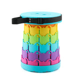 Children's Rainbow Folding Stool Portable Retractable Chair