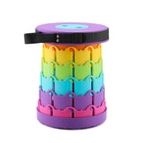 Children's Rainbow Folding Stool Portable Retractable Chair