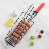 Removable Hot Dog Grill Wooden Handle