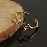 Letter Peace Anti-war Knuckle Ring Feet