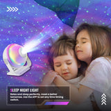 Trendylis Smart Galaxy Projector for bedroom | Replaceable Optical Film Discs |  High-definition soft light perfect for relaxing | Gift for Kids, stress relief, Birthdays and Valentine's Day.