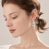 Butterfly Leverback Earrings 925 Sterling Silver Butterfly Moonstone Earrings For Women