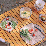 Outdoor Folding Bowls, Tableware, Portable Travel Plates