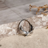 S925 Sterling Silver Exaggerated Sleeping Dragon Ring