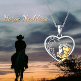 Horse Boys Girls Pendant Necklace Gifts Locket Necklace that holds pictures for Family