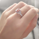 Square Fashion Design Morgan Stone Gemstone Ring