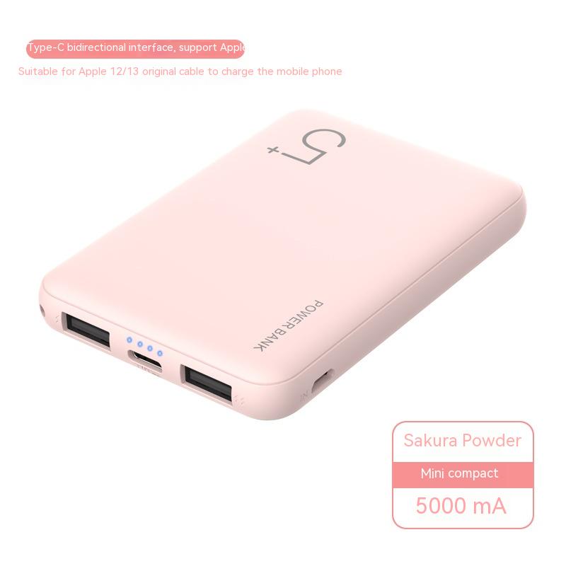 Power Bank 5000 MA Compact Mini Portable