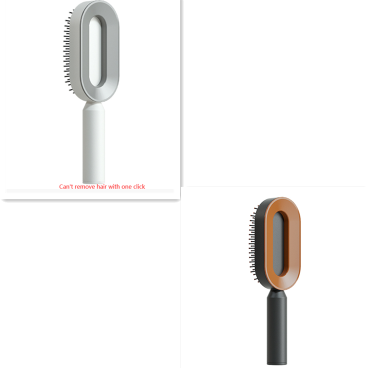 Self Cleaning Hair Brush For Women One-key Cleaning Hair Loss Airbag Massage Scalp Comb Anti-Static Hairbrush