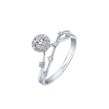 Chen Diamond Ring Special-interest Design Fully-inlaid Female Accessories