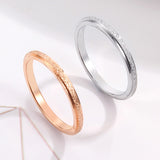 Women's Korean-style Ultra-fine Frosted Ring Rose Gold