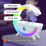 RGB Night Light Water Droplet Sprayer Anti-Gravity Air Humidifier 350ml Creative Home Office Mist Maker Diffuser Christmas Gift - Trendylis